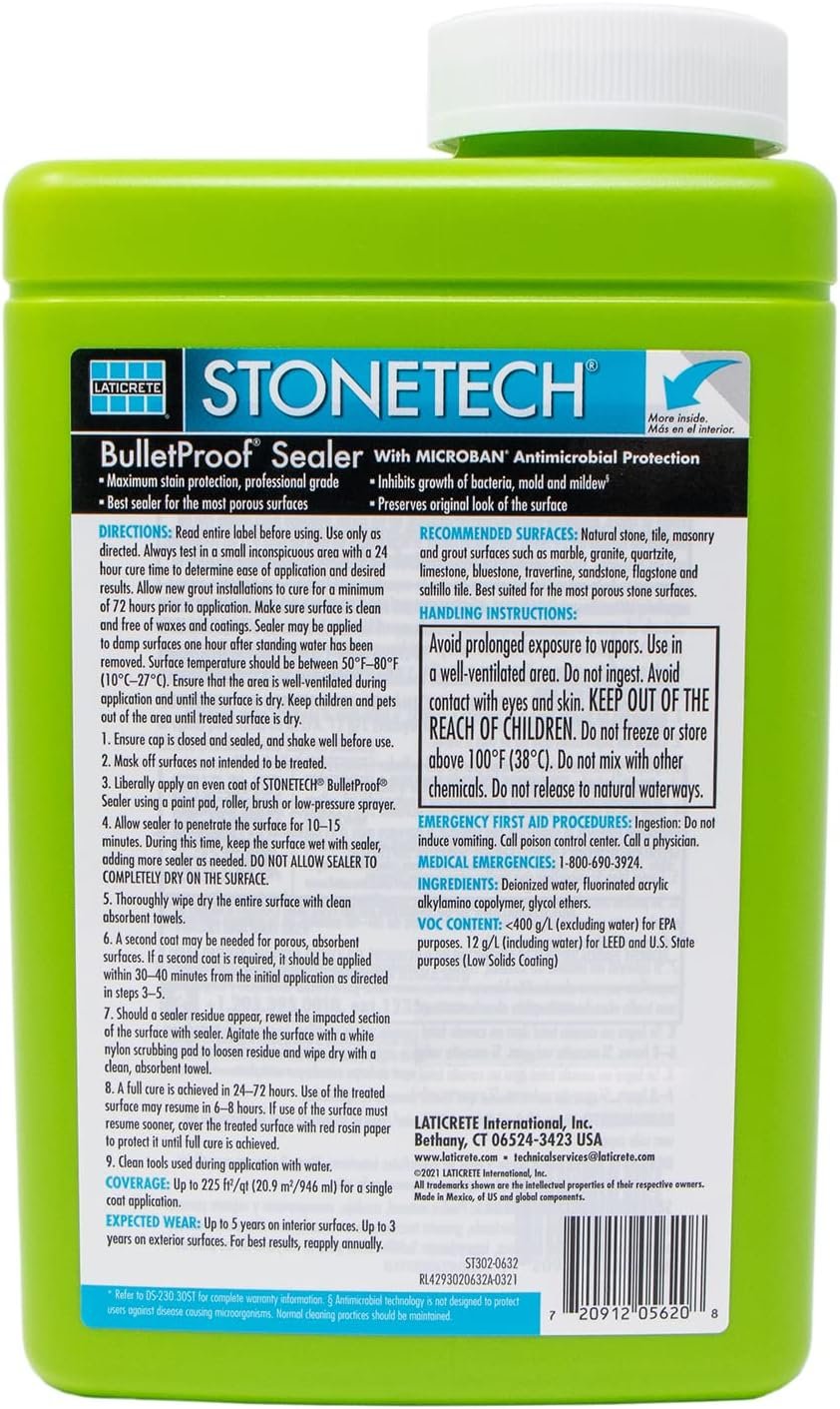 STONETECH Bulletproof Sealer, 1 Quart/32 OZ (946ML) Bottle Hover