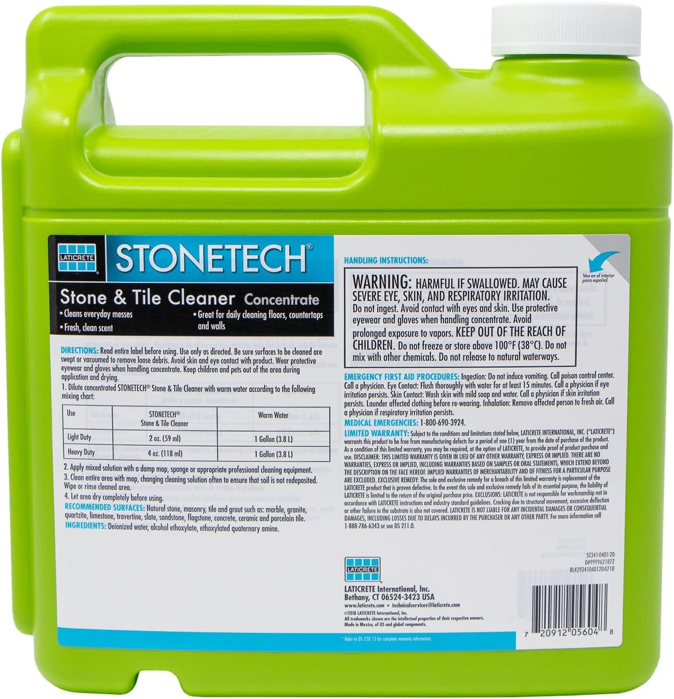 
STONETECH Stone & Tile Cleaner, 1 Gallon (3.8L) Bottle Hover